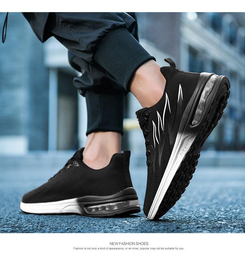 Unisex Abstract Knit Air Cushion Running Sneakers Sport Trainers