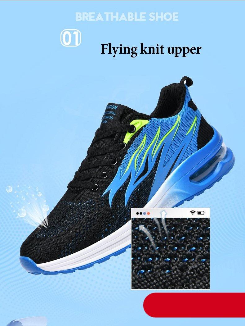 Unisex Abstract Knit Air Cushion Running Sneakers Sport Trainers