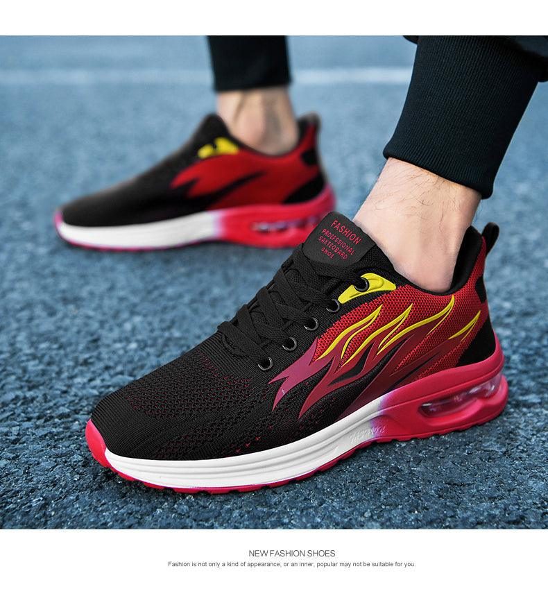 Unisex Abstract Knit Air Cushion Running Sneakers Sport Trainers