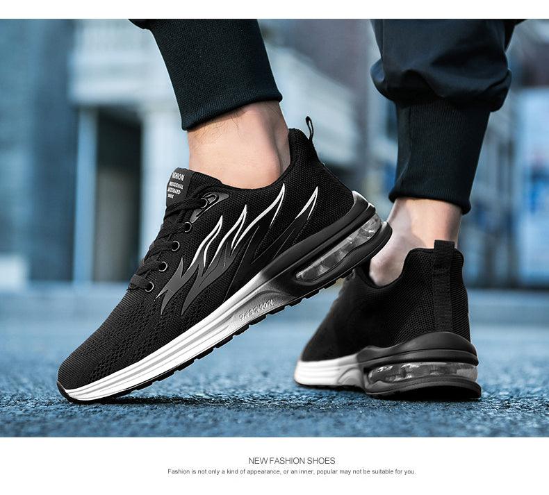 Unisex Abstract Knit Air Cushion Running Sneakers Sport Trainers