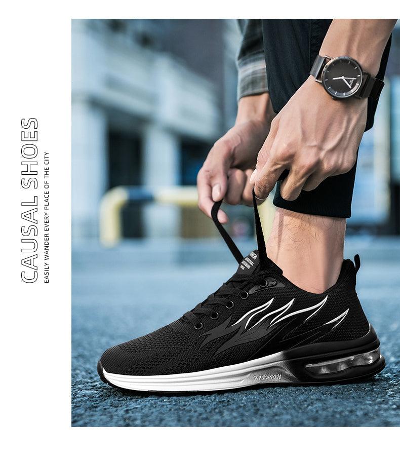 Unisex Abstract Knit Air Cushion Running Sneakers Sport Trainers
