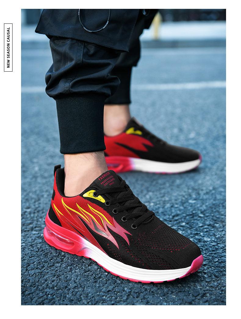 Unisex Abstract Knit Air Cushion Running Sneakers Sport Trainers