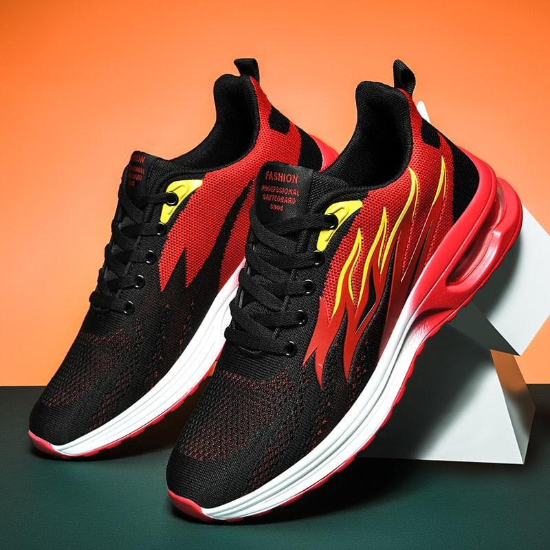 Unisex Abstract Knit Air Cushion Running Sneakers Sport Trainers