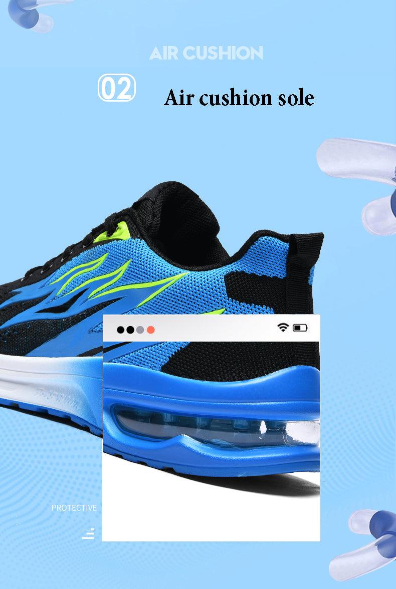 Unisex Abstract Knit Air Cushion Running Sneakers Sport Trainers