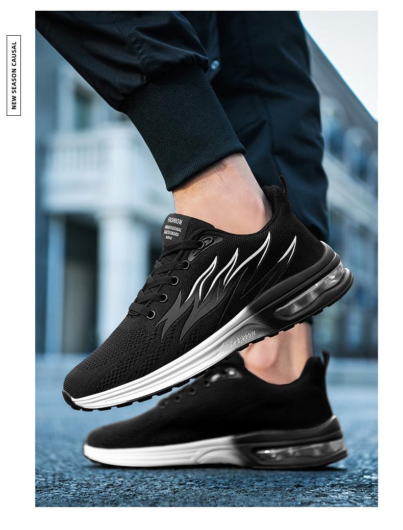 Unisex Abstract Knit Air Cushion Running Sneakers Sport Trainers
