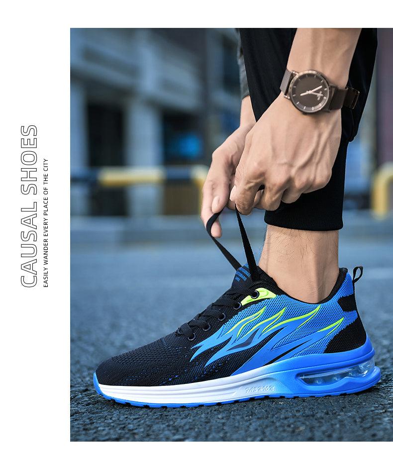 Unisex Abstract Knit Air Cushion Running Sneakers Sport Trainers