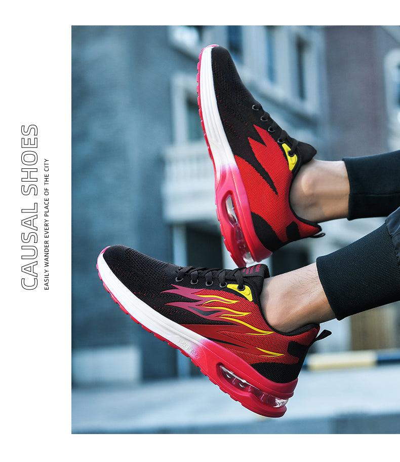 Unisex Abstract Knit Air Cushion Running Sneakers Sport Trainers