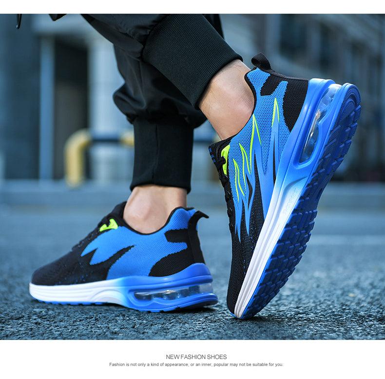 Unisex Abstract Knit Air Cushion Running Sneakers Sport Trainers