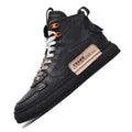 Men’s Leather Urban Streetwear Sneakers – Anti-Slip Walking Shoes