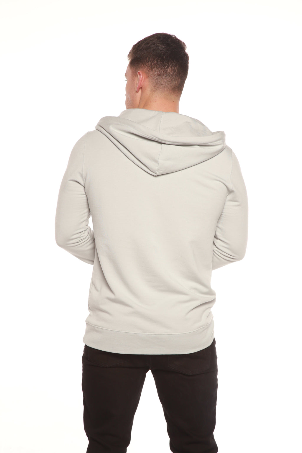 Men's Henley Bamboo Viscose Fleece Hoodie