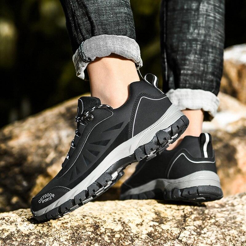 Men's Waterproof Hiking Boots Non-Slip Outdoor Walking Shoes