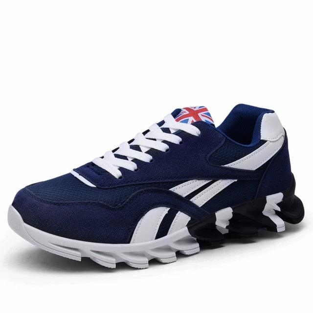 Men's Lightweight Breathable White Slip-On Casual Walking Sneakers