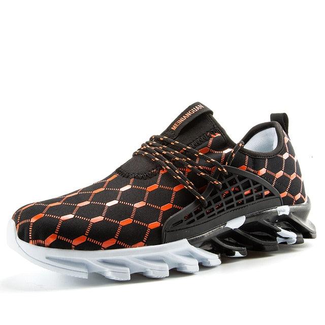 Men's Lightweight Breathable White Slip-On Casual Walking Sneakers