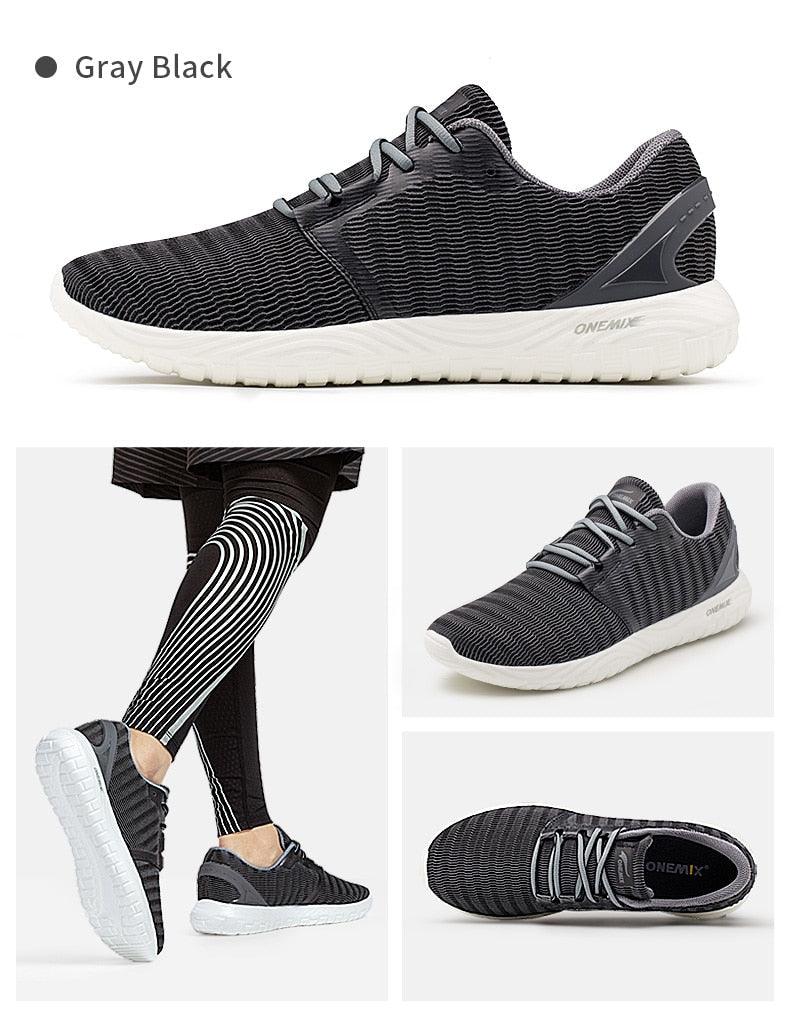 Men's Quick-Dry Lightweight Knit Running Sneakers Slip-On Trainers