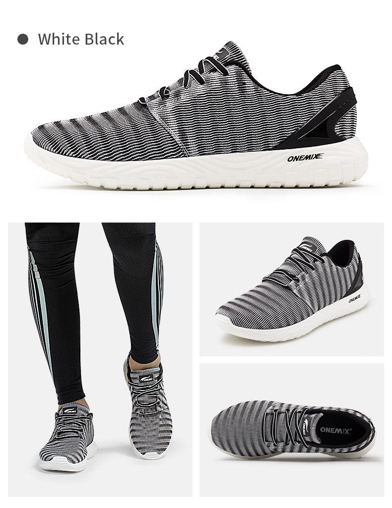 Men's Quick-Dry Lightweight Knit Running Sneakers Slip-On Trainers