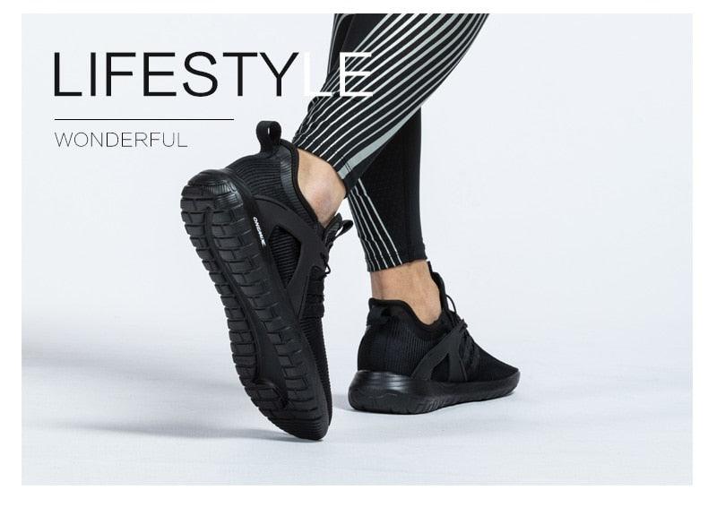 Men's Quick-Dry Lightweight Knit Running Sneakers Slip-On Trainers