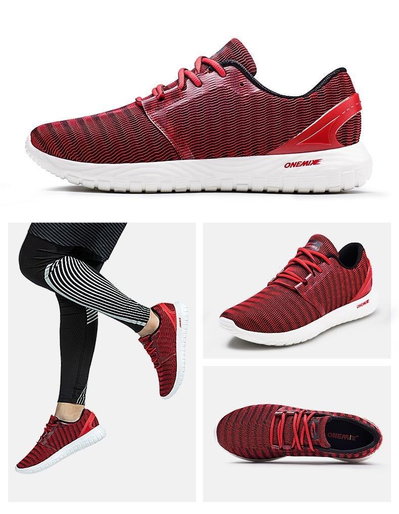Men's Quick-Dry Lightweight Knit Running Sneakers Slip-On Trainers