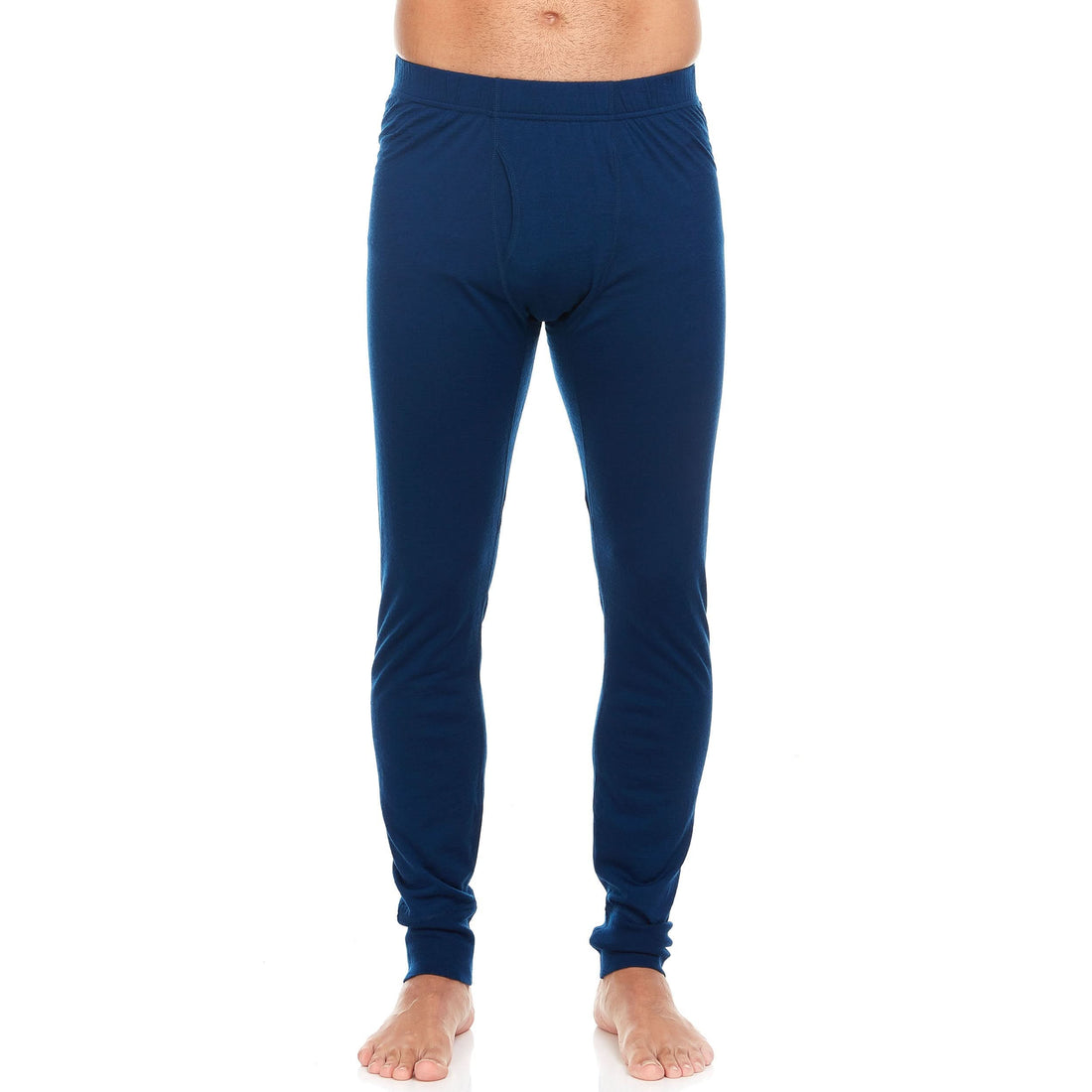 Men's Lightweight Merino Wool Base Layer Bottoms - Solid Knit