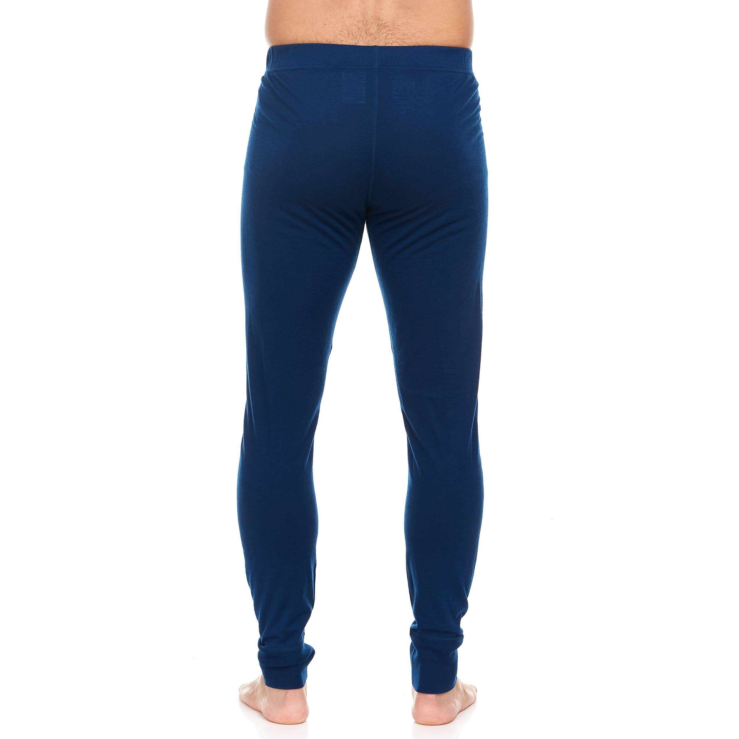 Men's Lightweight Merino Wool Base Layer Bottoms - Solid Knit
