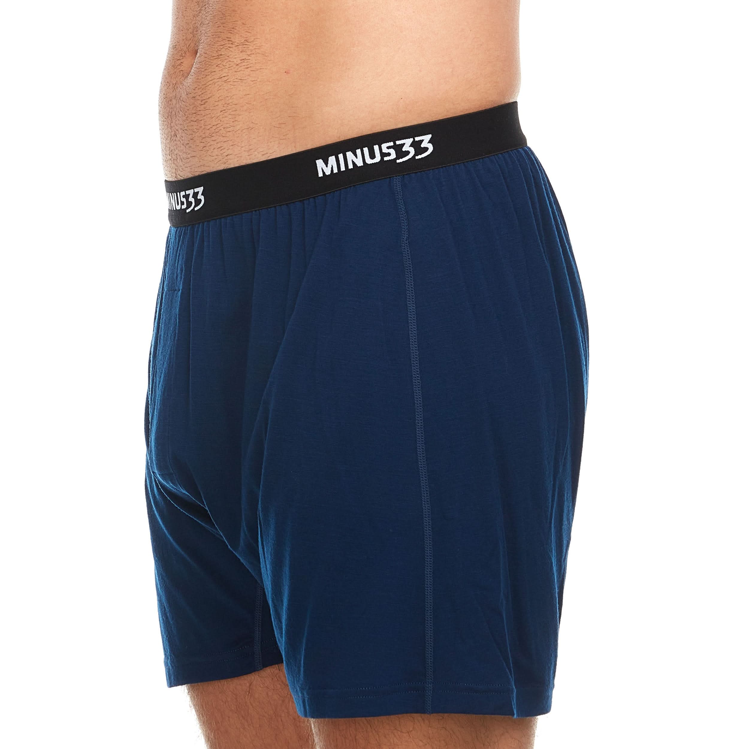Microweight Men's Merino Wool Boxer Shorts in Olive or Black