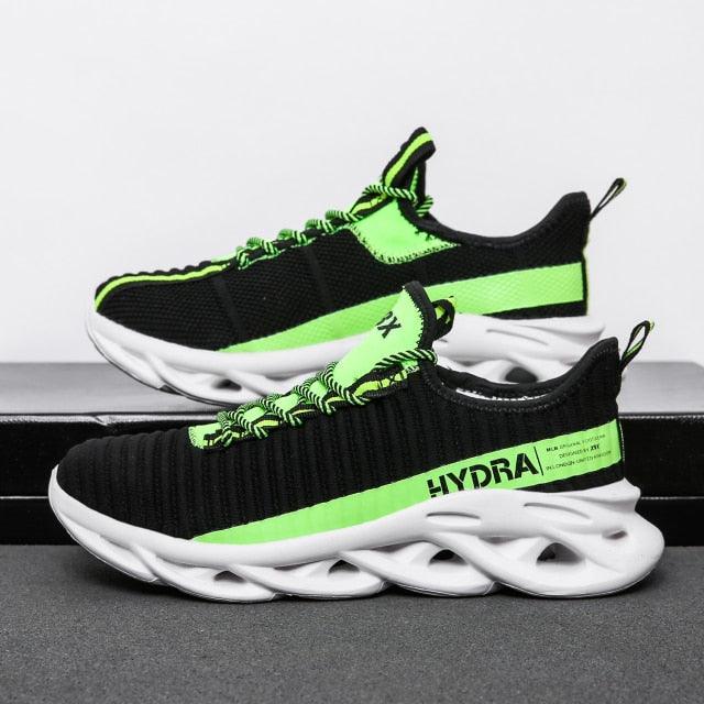 Men's Black Breathable Modern Athletic Walking Sneakers