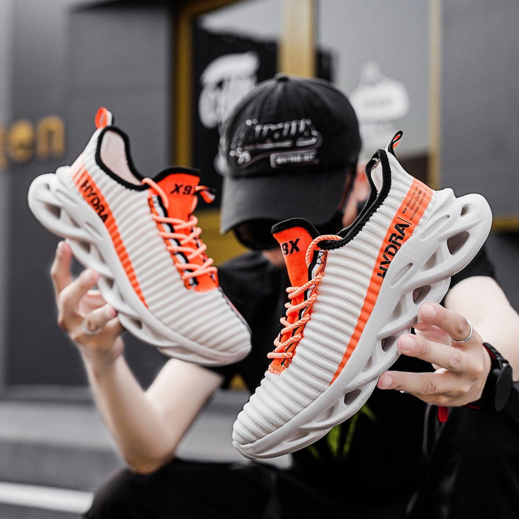 Men's Black Breathable Modern Athletic Walking Sneakers