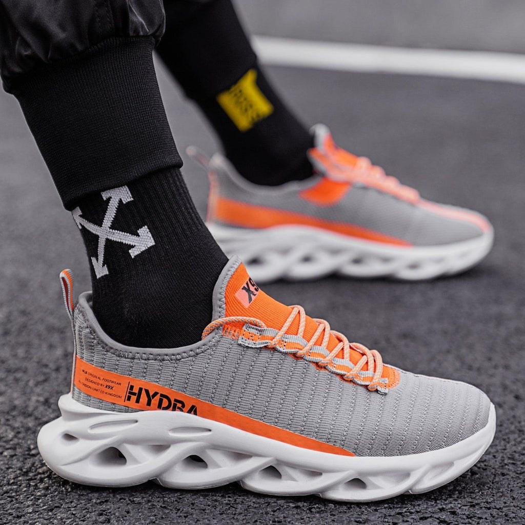 Men's Black Breathable Modern Athletic Walking Sneakers