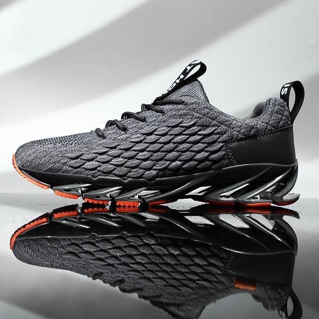 Mens Modern Lightweight Breathable Knit Running Sneakers