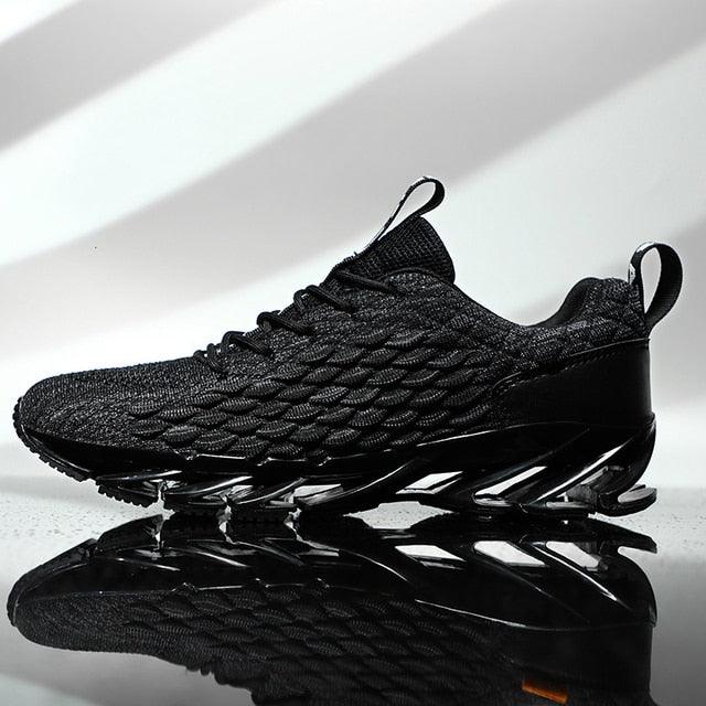 Mens Modern Lightweight Breathable Knit Running Sneakers