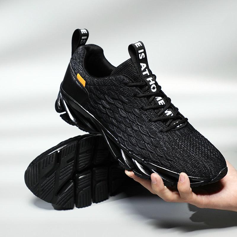 Mens Modern Lightweight Breathable Knit Running Sneakers