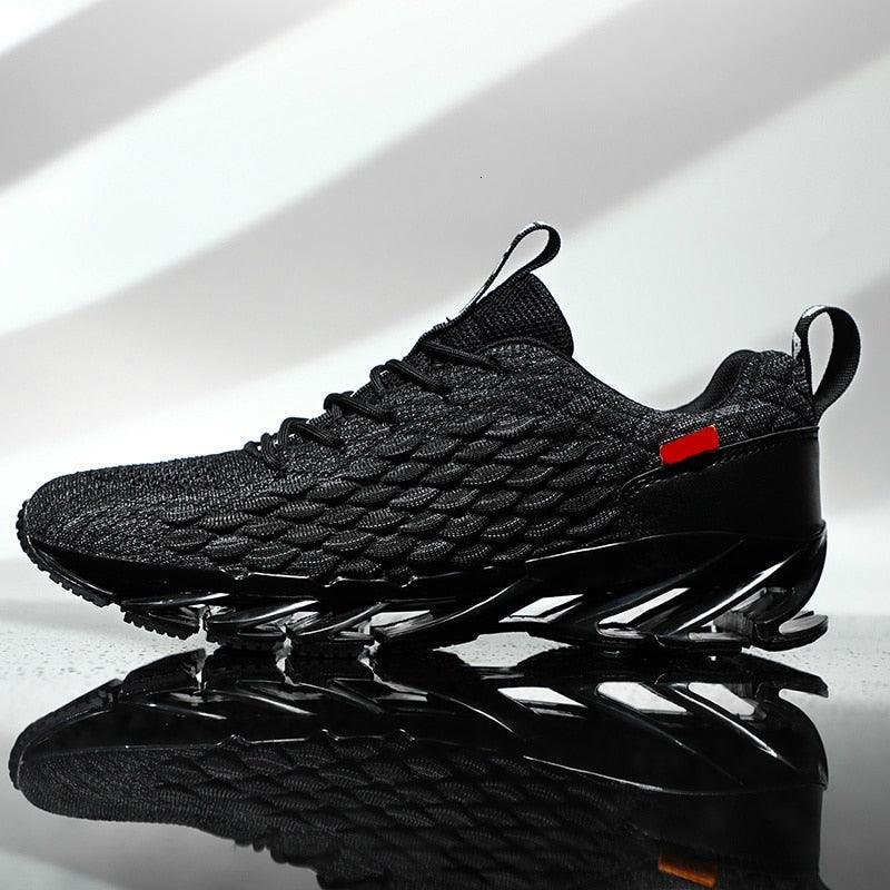 Mens Modern Lightweight Breathable Knit Running Sneakers