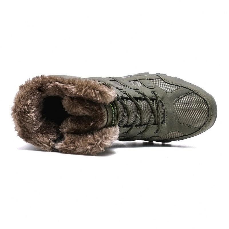 Men's Waterproof Mid-Cut Hiking Boots for Outdoor Mountaineering