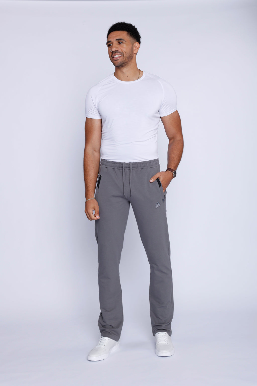 Men's Tall Fit Athletic Sweatpants in Navy Blue - Image 46