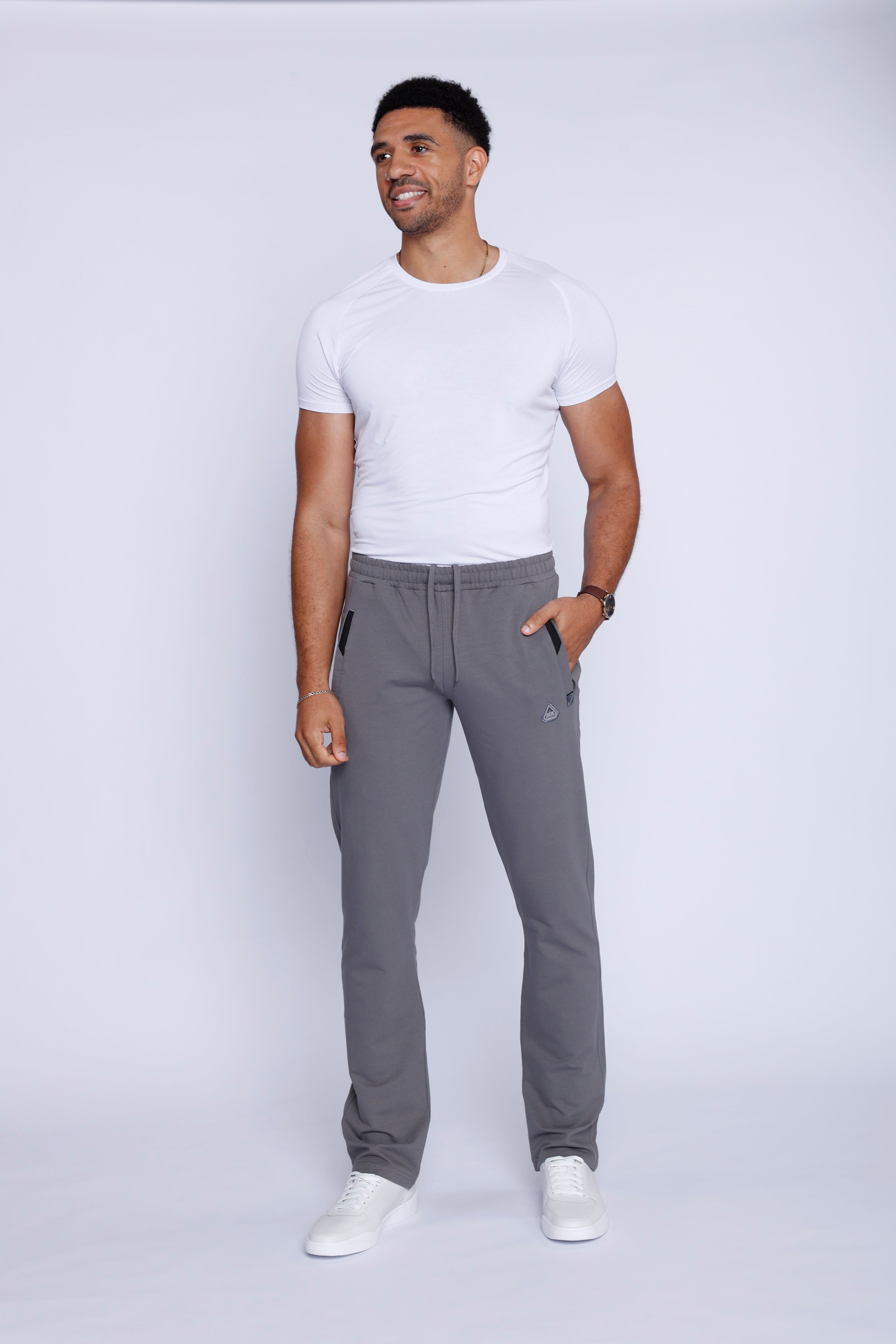 Men's Tall Fit Athletic Sweatpants in Navy Blue - Image 46