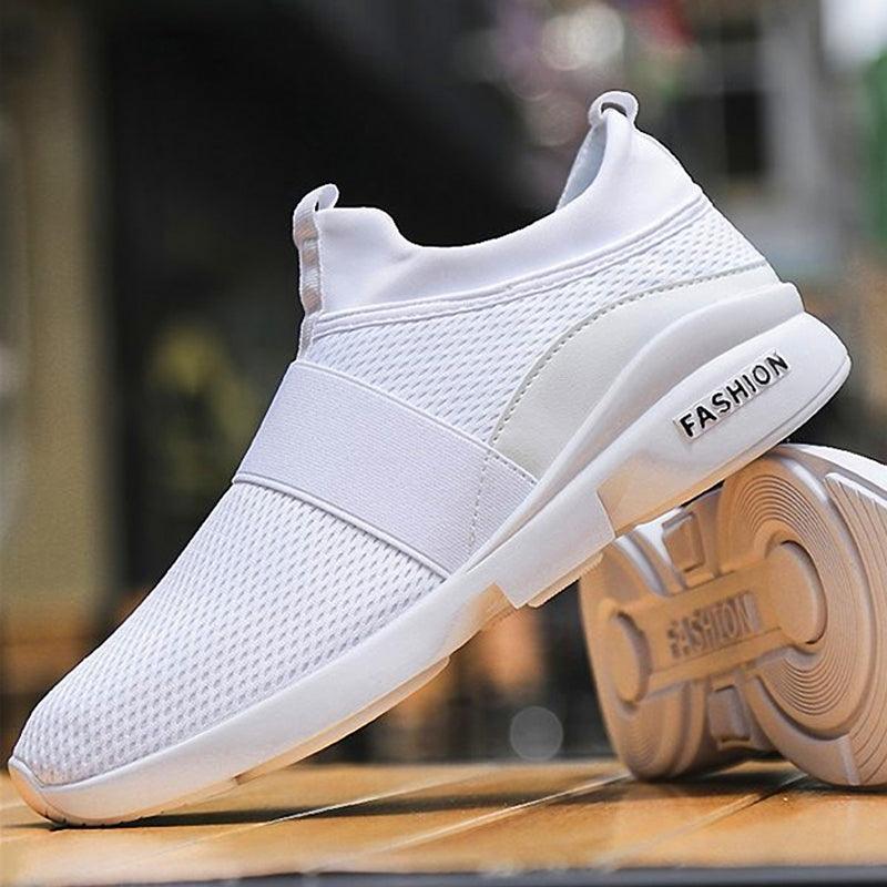 Red Lightweight Breathable Mesh Sneakers for Walking & Workout