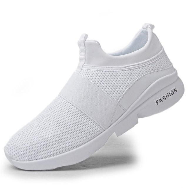 Red Lightweight Breathable Mesh Sneakers for Walking & Workout