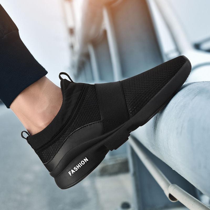 Red Lightweight Breathable Mesh Sneakers for Walking & Workout