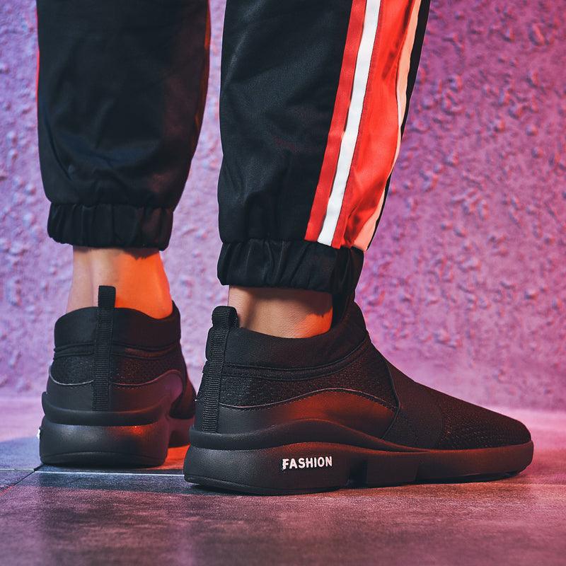 Red Lightweight Breathable Mesh Sneakers for Walking & Workout