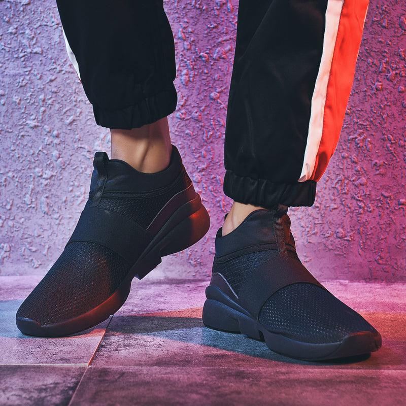 Red Lightweight Breathable Mesh Sneakers for Walking & Workout