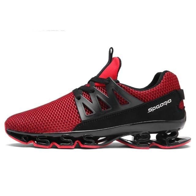 Men's Black Breathable Knit Running Trainers Lightweight Sneakers