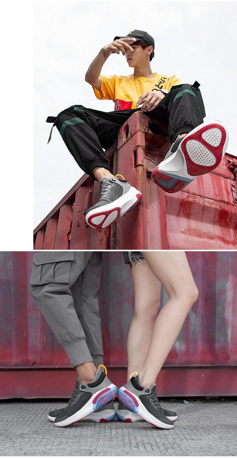 Men's Lightweight Breathable Knit Slip-On Walking Sneakers