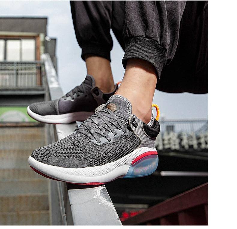 Men's Lightweight Breathable Knit Slip-On Walking Sneakers