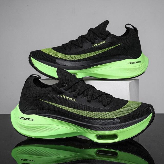 Men's lightweight breathable knitted slip-on walking sneakers in a sleek athletic design