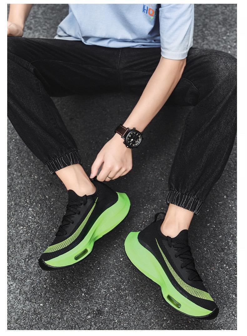 Men's Lightweight Breathable Knit Slip-On Walking Sneakers