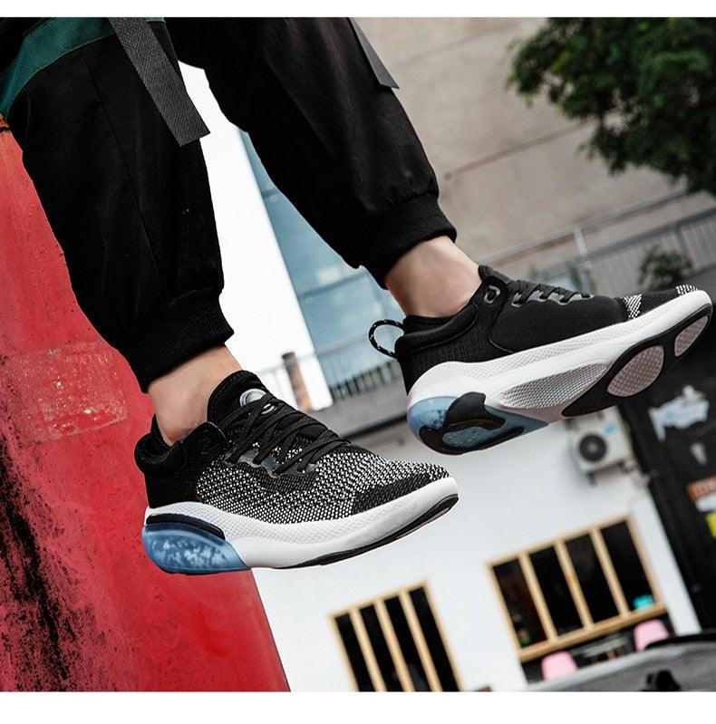 Men's Lightweight Breathable Knit Slip-On Walking Sneakers
