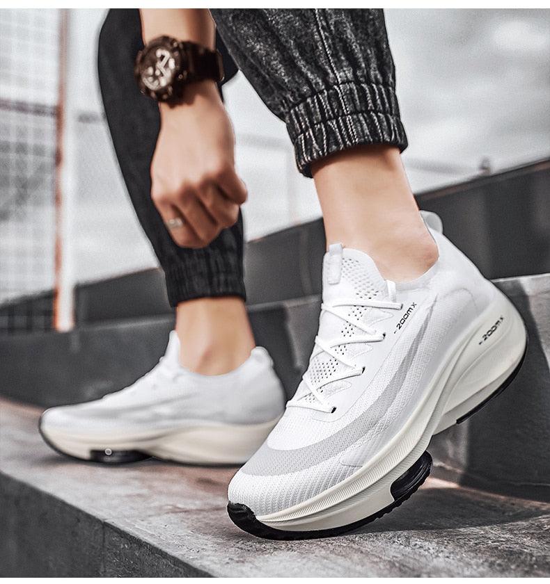 Men's Lightweight Breathable Knit Slip-On Walking Sneakers