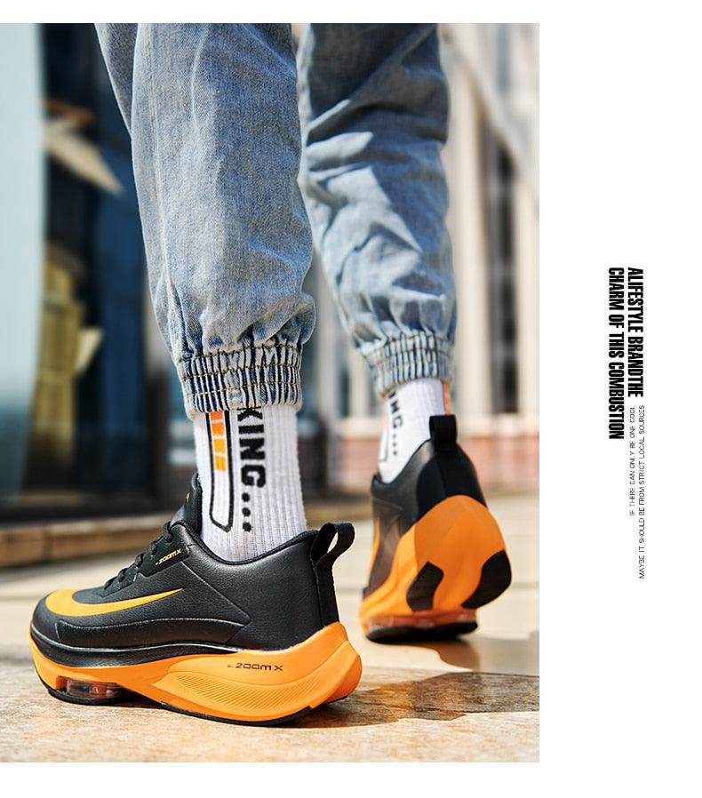 Men's Lightweight Breathable Knit Slip-On Walking Sneakers