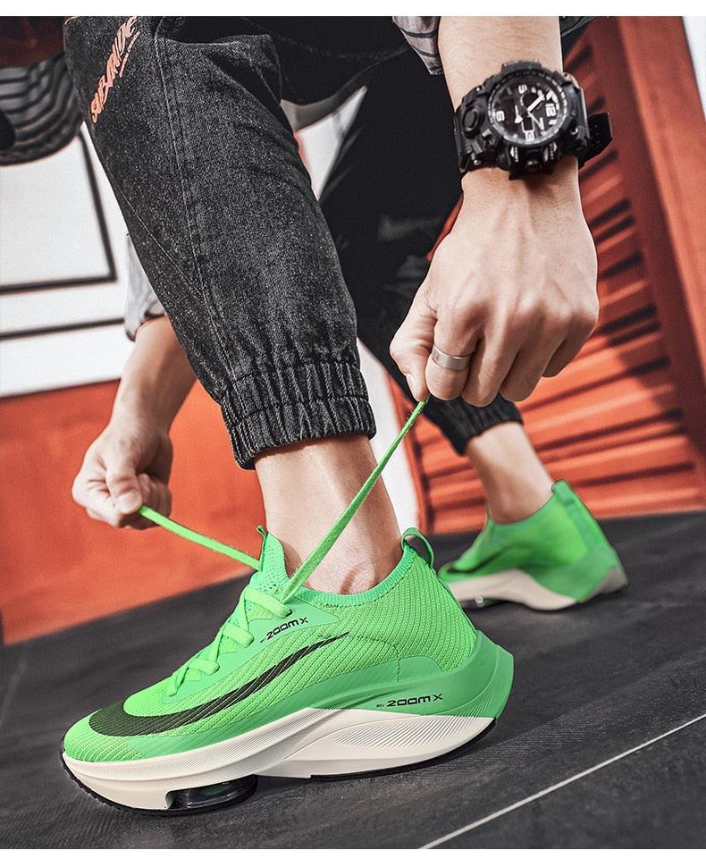 Men's Lightweight Breathable Knit Slip-On Walking Sneakers