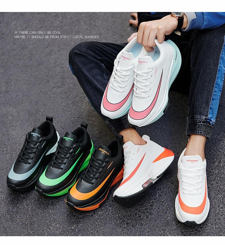 Men's Lightweight Breathable Knit Slip-On Walking Sneakers