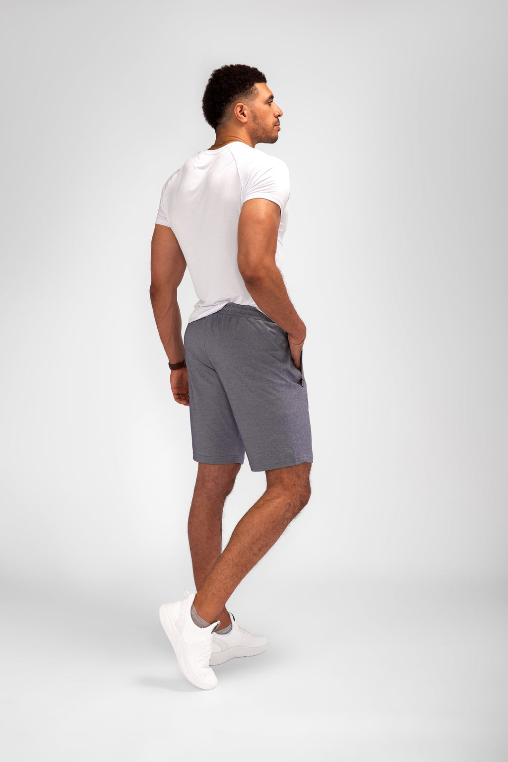 Urban Stride Men's Tall Fit Shorts in Blue - Image 14